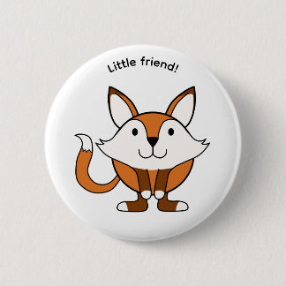 Little friendly fox button