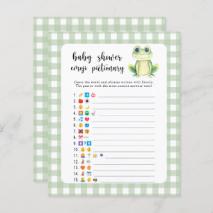 Little frog - baby shower emoji pictionary game
