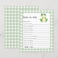 Little Frog baby shower Wishes for baby