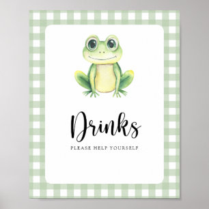 Little frog - Drinks help yourself Poster