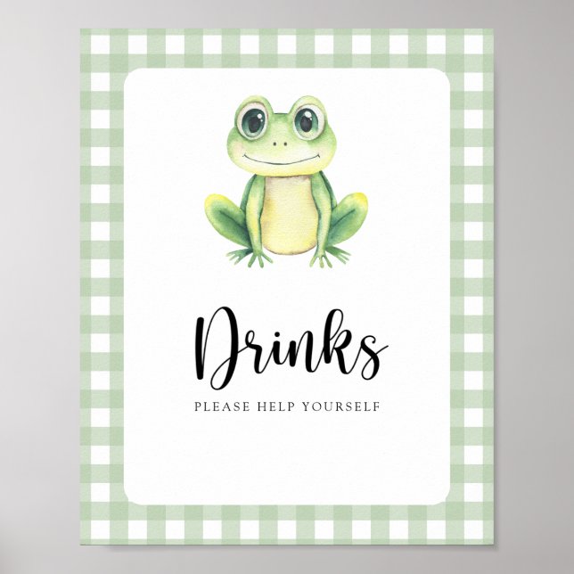 Little frog - Drinks help yourself Poster (Front)