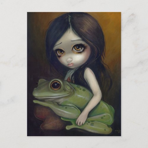 Little Frog Girl Postcard