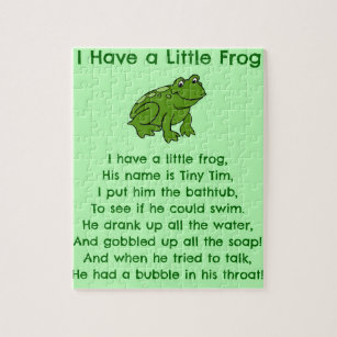 Little Frog Poem Jigsaw Puzzle