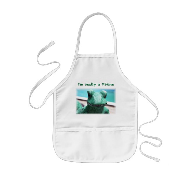Little Frog Prince Kids' Apron (Front)