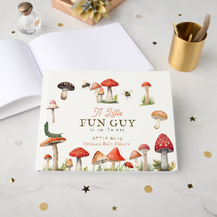 Little Fun Guy Mushroom Bee Boy Baby Shower Guest Book