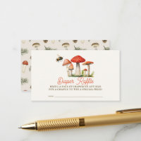 Little Fun Guy Mushroom Bee Diaper Raffle Ticket