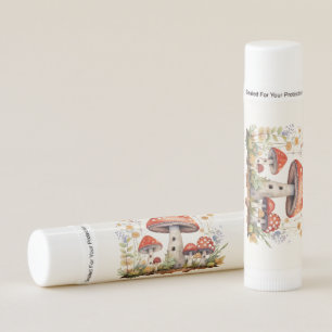 Little Fun Guy Mushroom Floral Boy Baby Shower Lip Balm