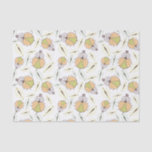Little funny tick bug and leafs seamless pattern tissue paper