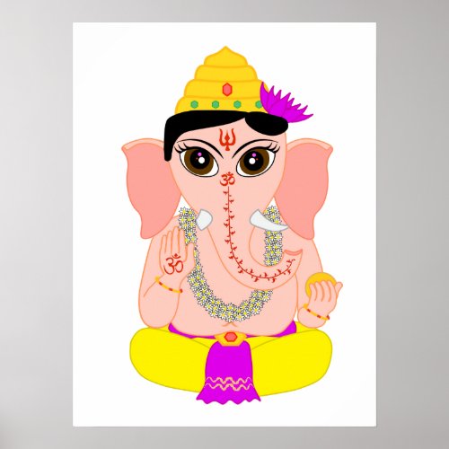 Little Ganesha Poster