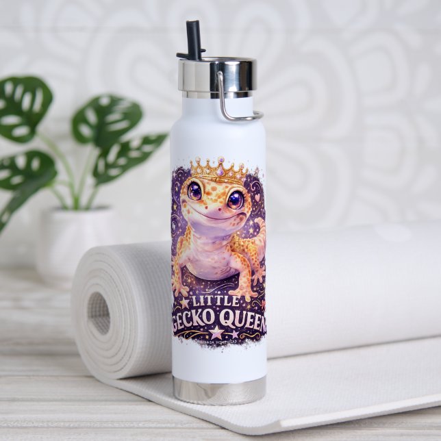 LITTLE GECKO QUEEN WATER BOTTLE (Yoga (Rotated))