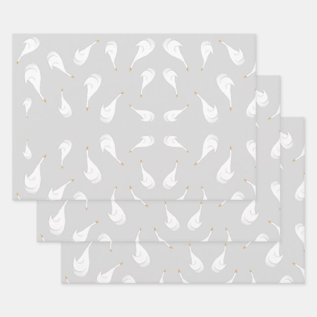 Little Geese Wrapping Paper Sheets (Set)