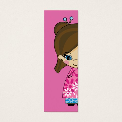 Little Geisha Girl Bookmark. Business Card Templates