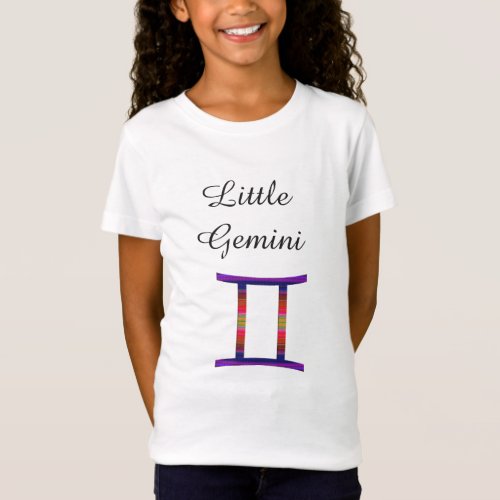 Little Gemini Zodiac Horoscope Sign Kids T_Shirt