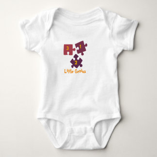 Little Genius Puzzle Baby Bodysuit .