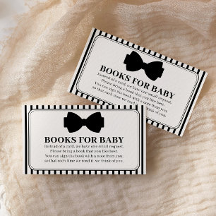 Little Gentleman Baby Shower Books for Baby Enclosure Card