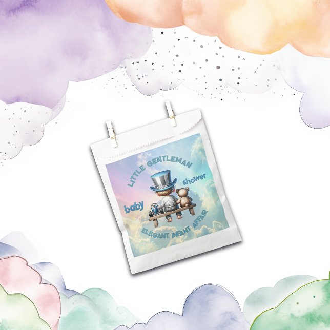 Little Gentleman Baby Shower | Favor Bag (Creator Uploaded)