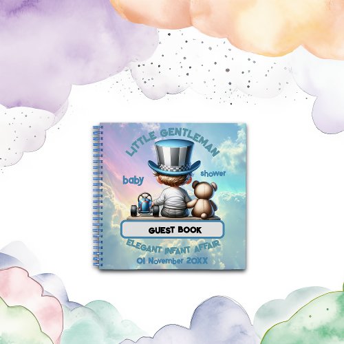 Little Gentleman Baby Shower  Guest Book