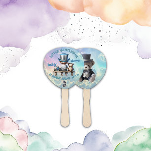 Little Gentleman Baby Shower   Hand Fan
