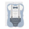 Little Gentleman Baby Shower Invite, Blue, Gray