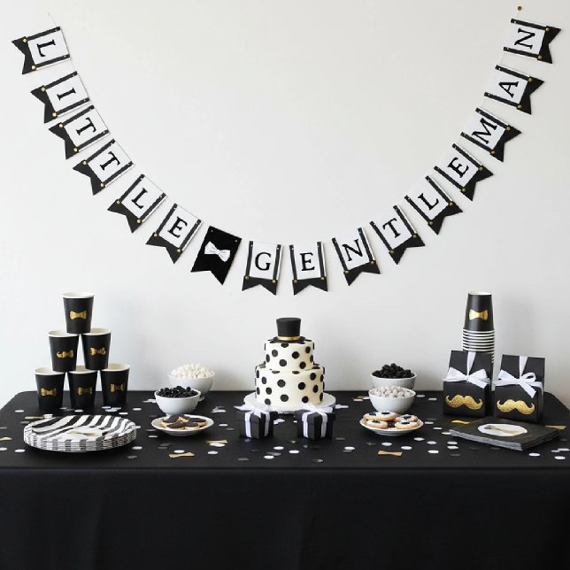 Little Gentleman Suspenders Boy Birthday Bunting Flags (Little Gentleman Suspenders Boy Birthday Bunting Flags
)