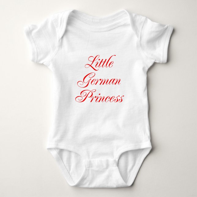 Little German Princess Baby Bodysuit (Front)