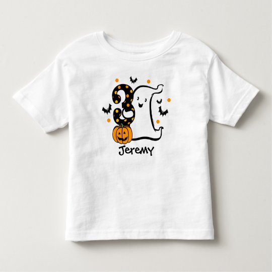 Little Ghost 3rd Birthday Toddler T-shirt