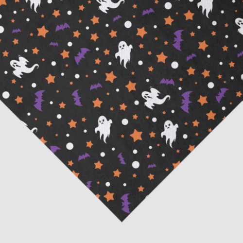 Little Ghost Black Halloween Gift Tissue Paper
