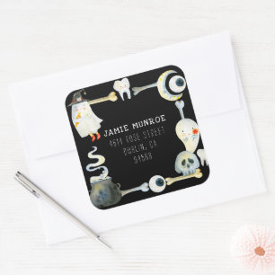 Little Ghost Halloween Return Address Label