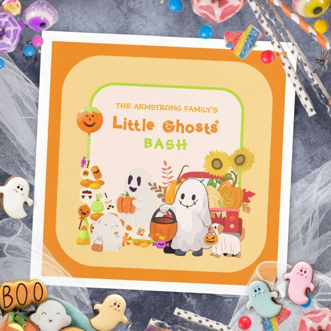 Little Ghosts Halloween Party Napkins (Little Ghosts Halloween Party Napkins ©Susanne Sachers - Sunny Mind 👻)