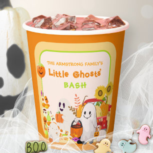 Little Ghosts Spooky Halloween Party Paper Cups
