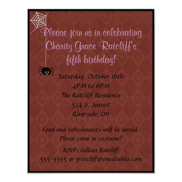 Little Ghoul Party Invitation