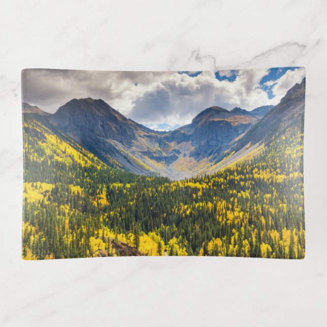 Little Giant & Kendall Peak, Silverton, Colorado Trinket Tray (Front)