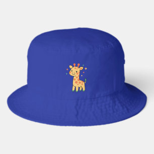 Little Giggle Giraffe Cute Animal Custom Design Bucket Hat