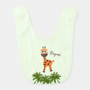 Little giraffe baby bib