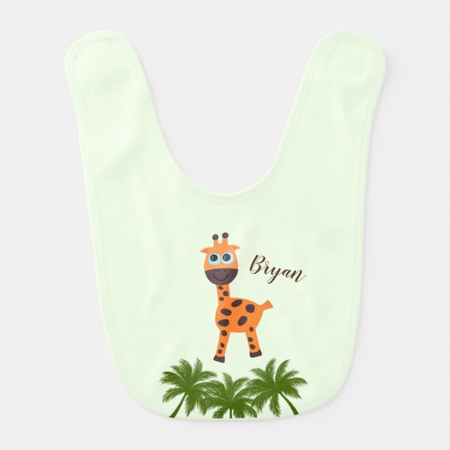 Little giraffe baby bib (Front)