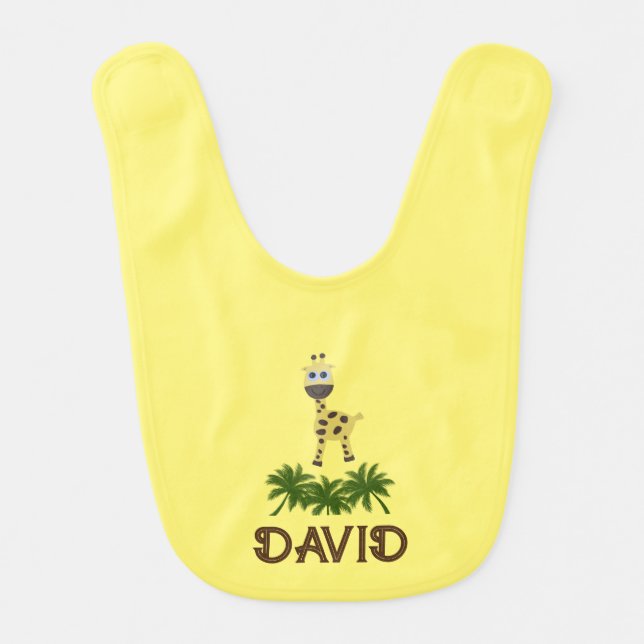Little giraffe baby bib (Front)
