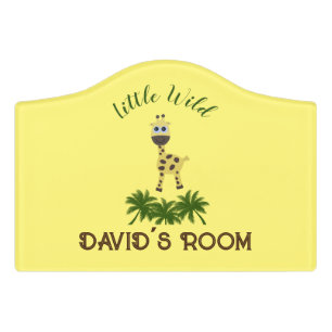 Little giraffe door sign