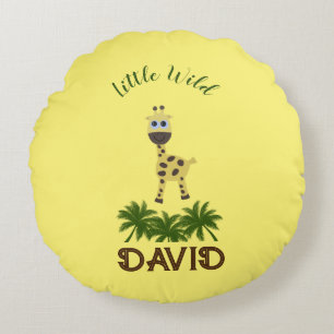 Little giraffe round pillow