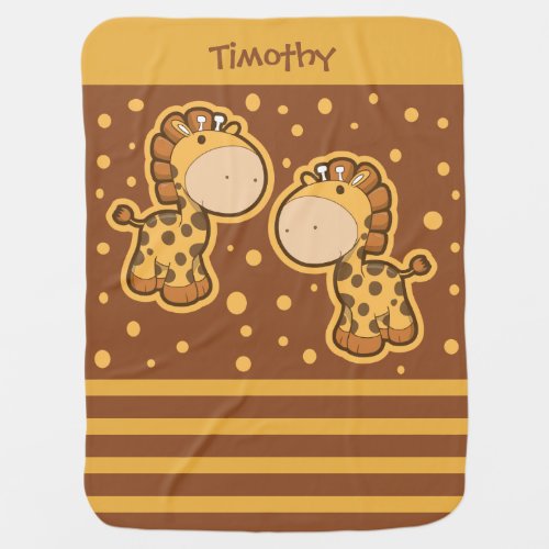 Little Giraffes Baby Blanket