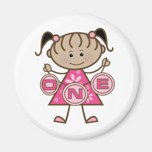 Little Girl 1st Birthday T-shirts and Gifts Magnet