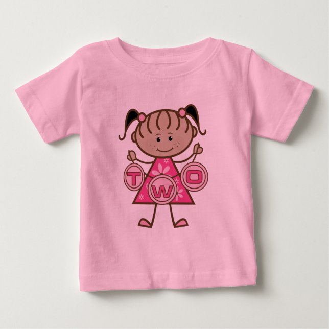 Little Girl 2nd Birthday T-shirts and Gifts (Front)