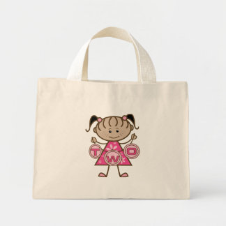 Little Girl 2nd Birthday T-shirts and Gifts Mini Tote Bag