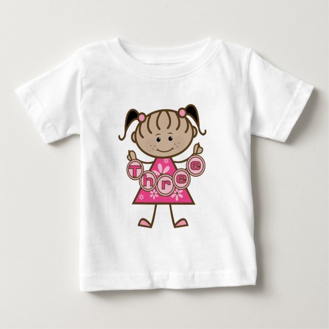 Little Girl 3rd Birthday Tshirts and Gifts (Front)