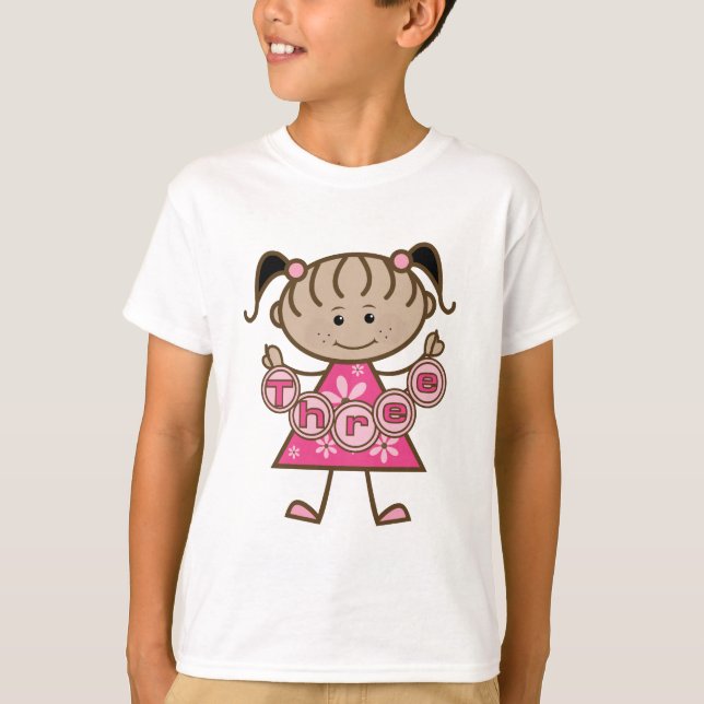 Little Girl 3rd Birthday Tshirts and Gifts (Front)