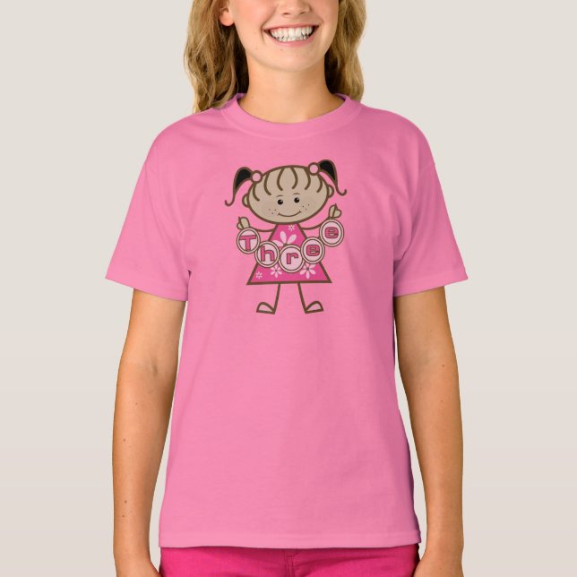 Little Girl 3rd Birthday Tshirts and Gifts (Front)