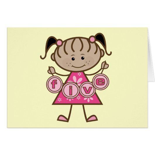 Little Girl 5th Birthday Tshirts and Gifts (Front Horizontal)