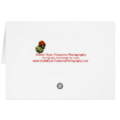 Little Girl And Puppies Photo Card (Back Horizontal)
