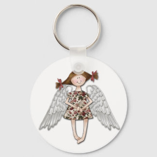 Little Girl Angel Keychain