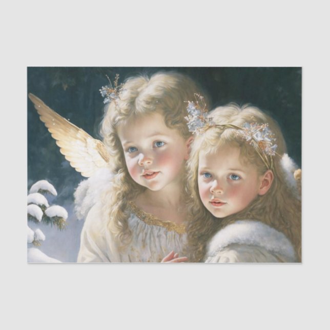 Little Girl Angels Tissue Paper (Front)