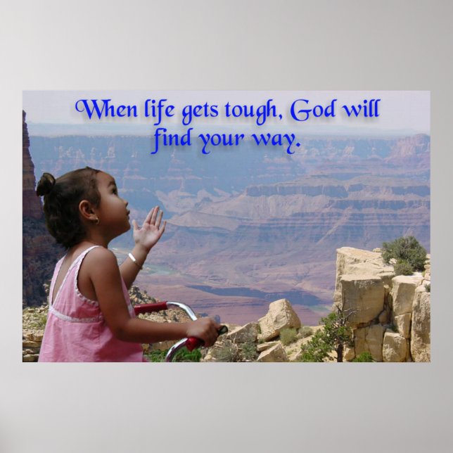 Little Girl Asks God Poster (Front)